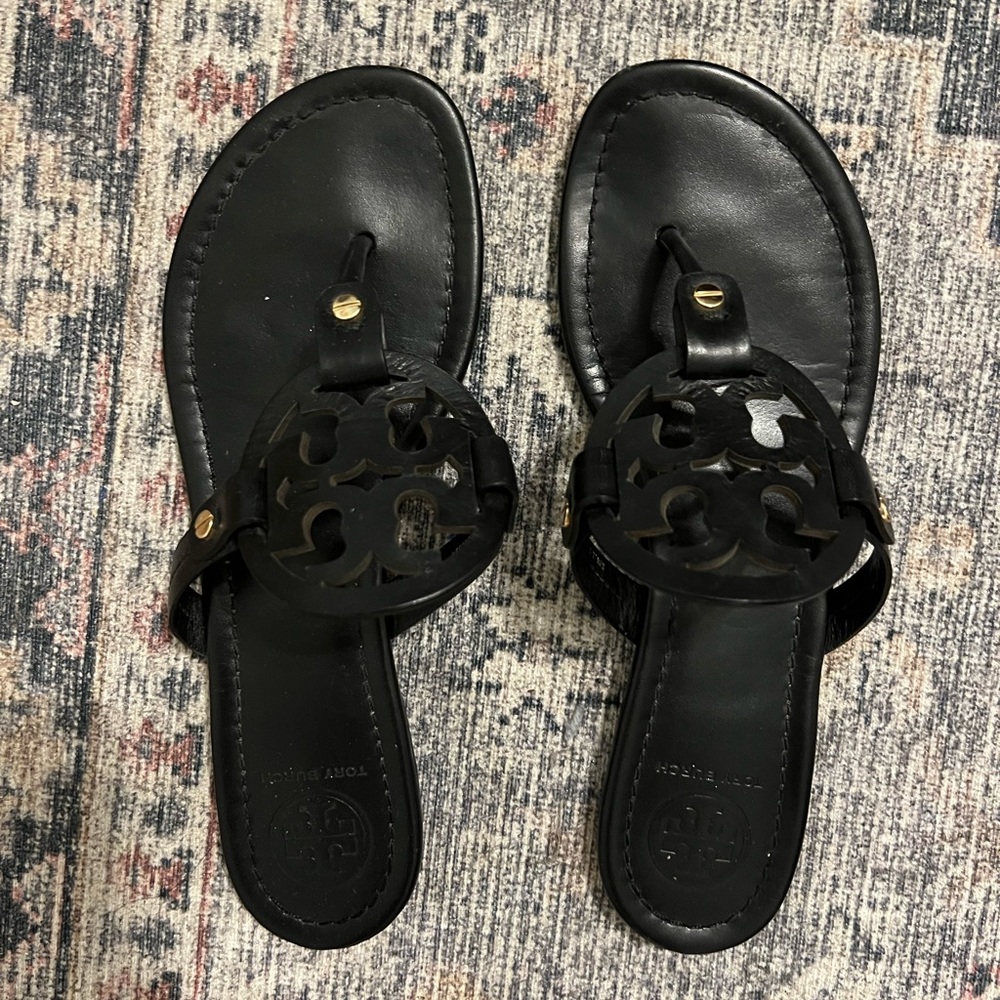 Tory Burch Miller sandals- black!